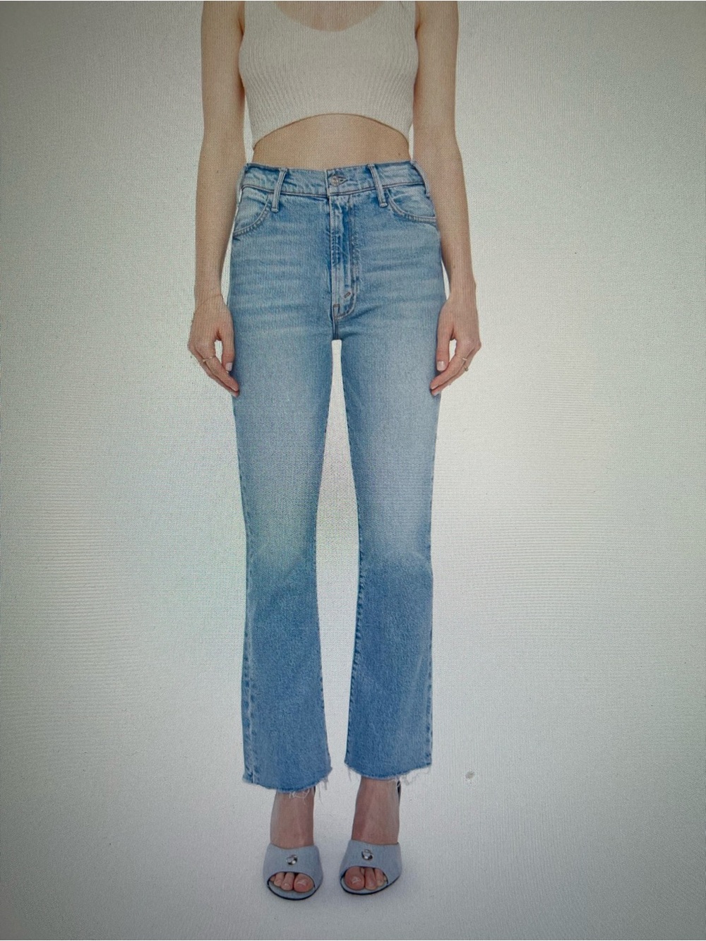 MOTHER Jeans, The Hustler Ankle Fray, Size 28